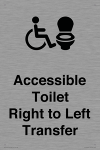 Accessible Toilet with Right to Left Transfer